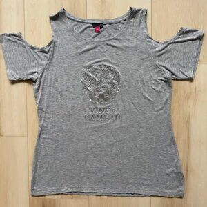 Vince Camuto Short Sleeve Cold Shoulder Top Size L